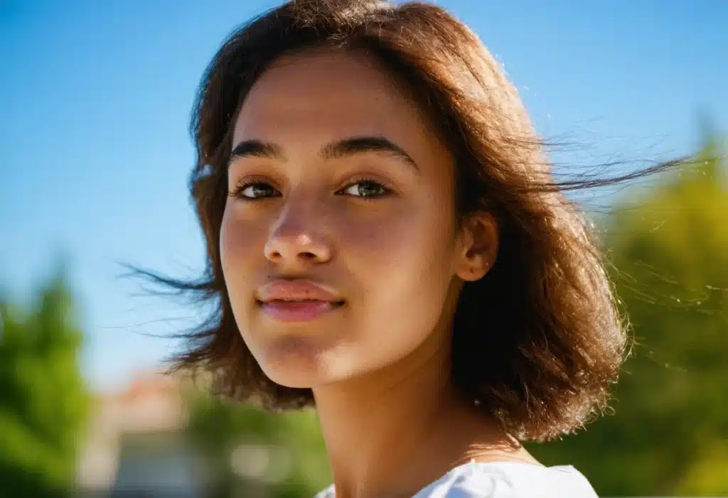 Portrait in Bright Daylight