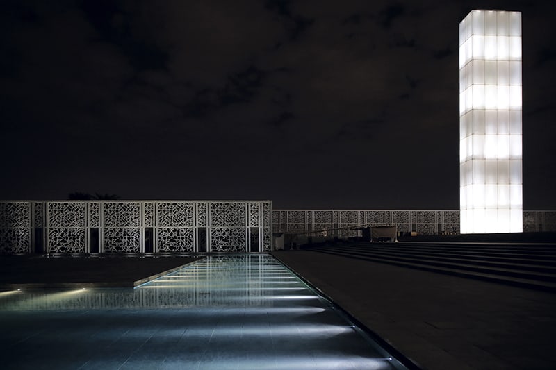 Ceremonial Court in Education City, Doha Qatar designed by Arata Isozaki Architects. By Francesca Pompei