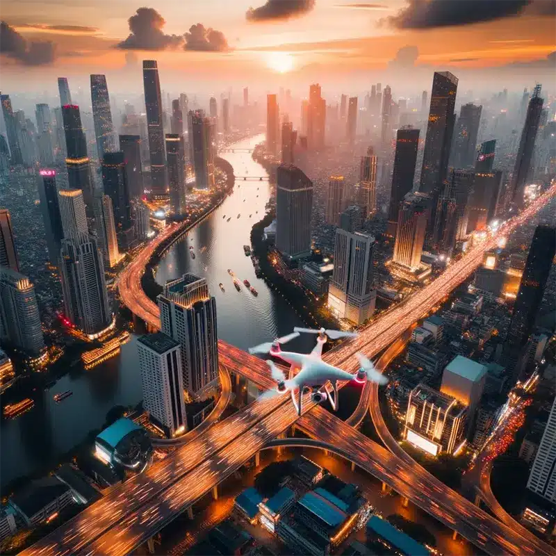 Drone over Shanghai