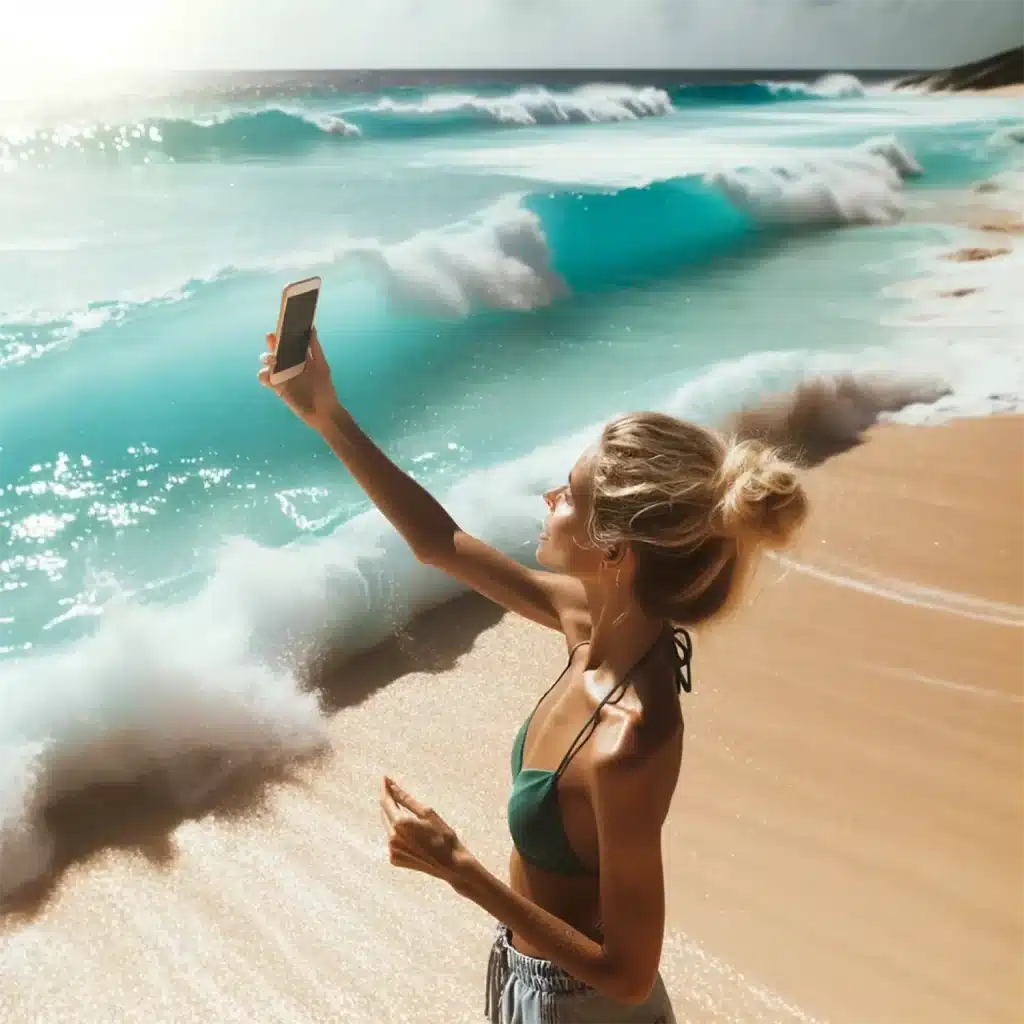 Taking a Selfie during the Golden Hour