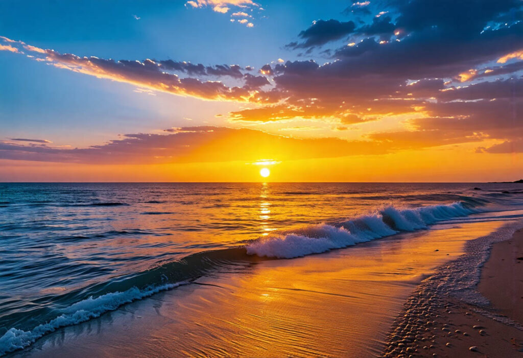 Seascape during Golden Hour
