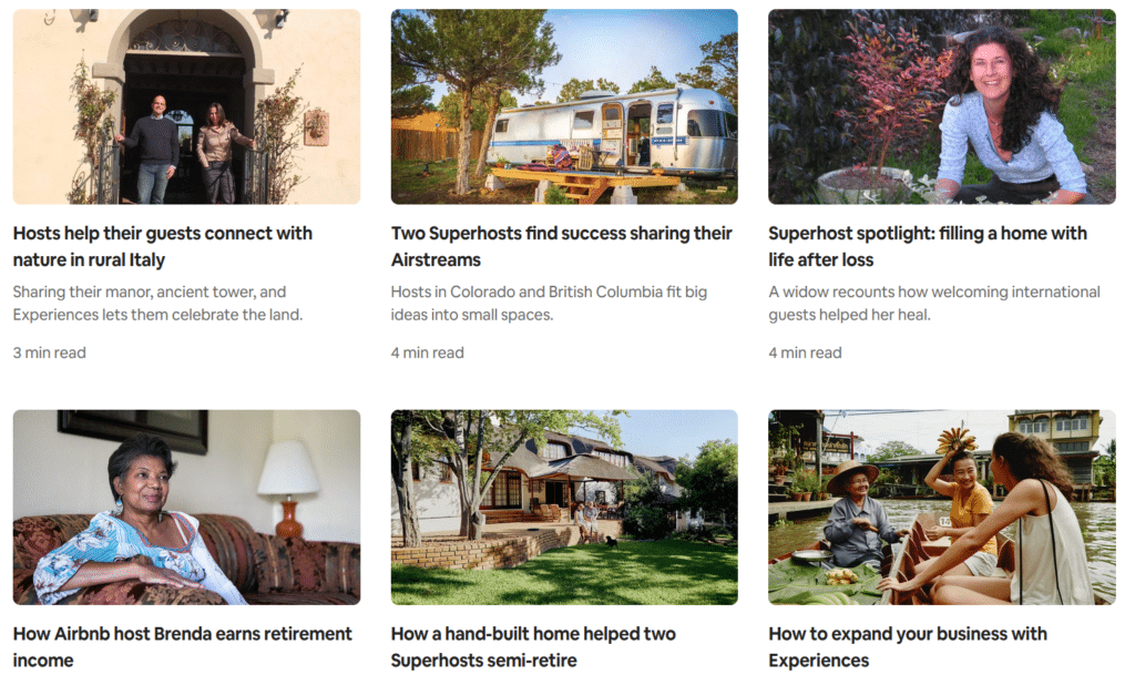Airbnb marketing and photography aesthetics strategy based on storytelling