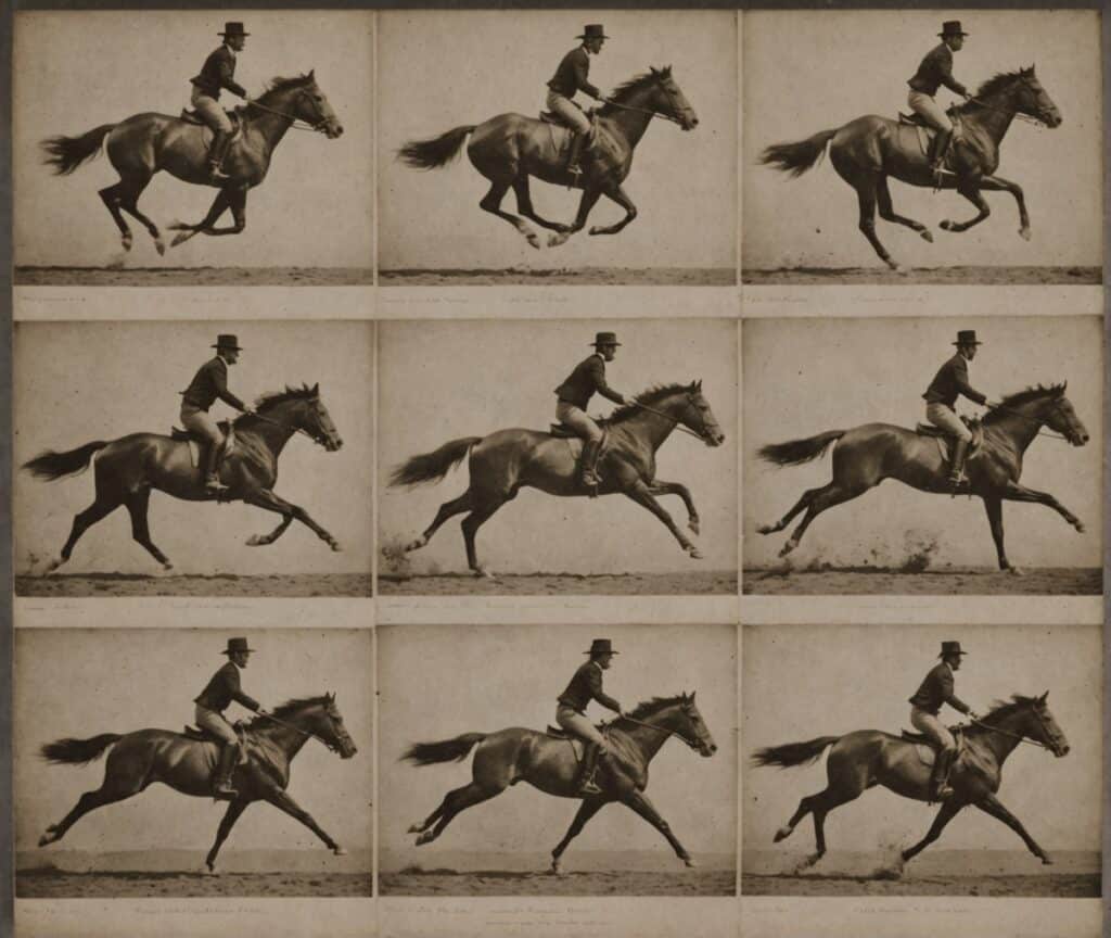 Image inspirated on Muybridge studies of motion