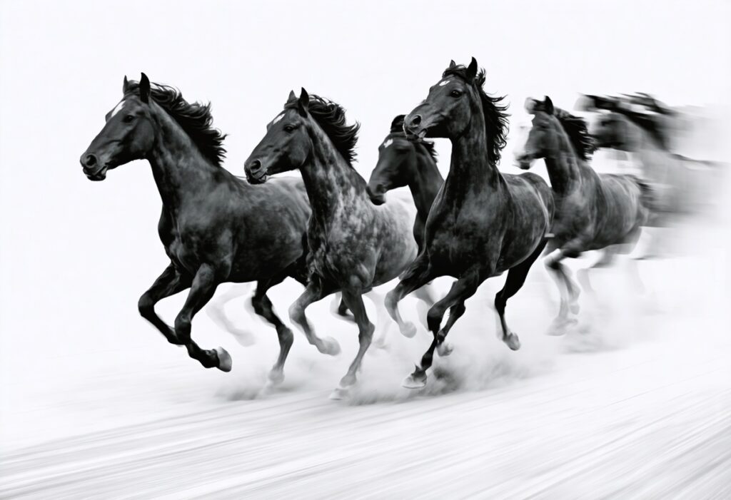 Contemporary Equestrian Photography Inspirated by Muybridge's Studies