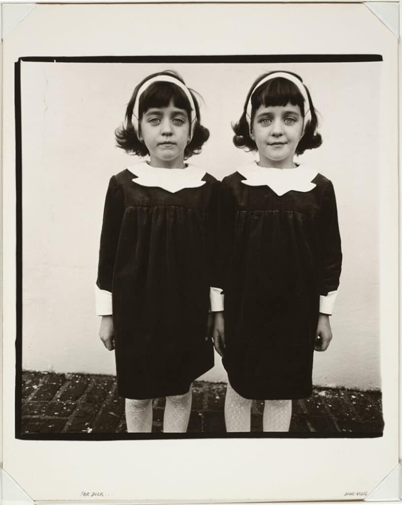 aesthetics of portrait photography Diane Arbus’s Identical Twins, Roselle, New Jersey (1967)