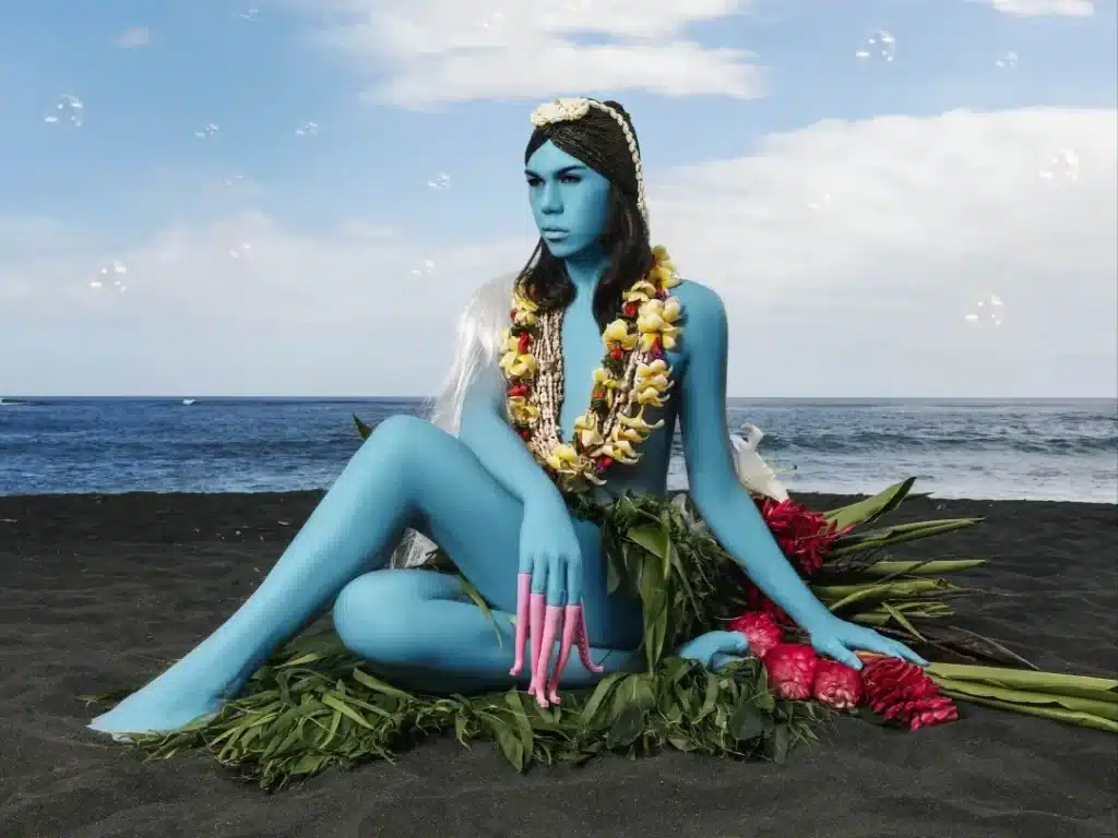 most promising NFT photography projects in 2025 – Namsa Leuba “Illusions” NFT portrait with climate and identity themes.