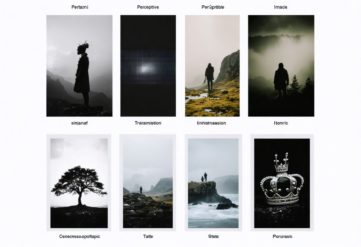 Visual guide to Umberto Eco's ten types of codes in image interpretation including perceptive, recognition, transmission, tonal, iconic, iconographic, taste, rhetorical, stylistic and unconscious codes
