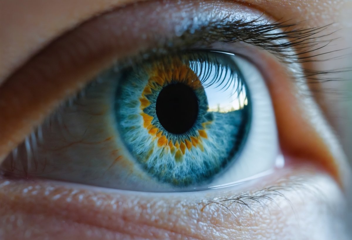 Close-up of human eye reflecting marketing imagery demonstrating the neuroscience of visual persuasion and emotional triggers in photography