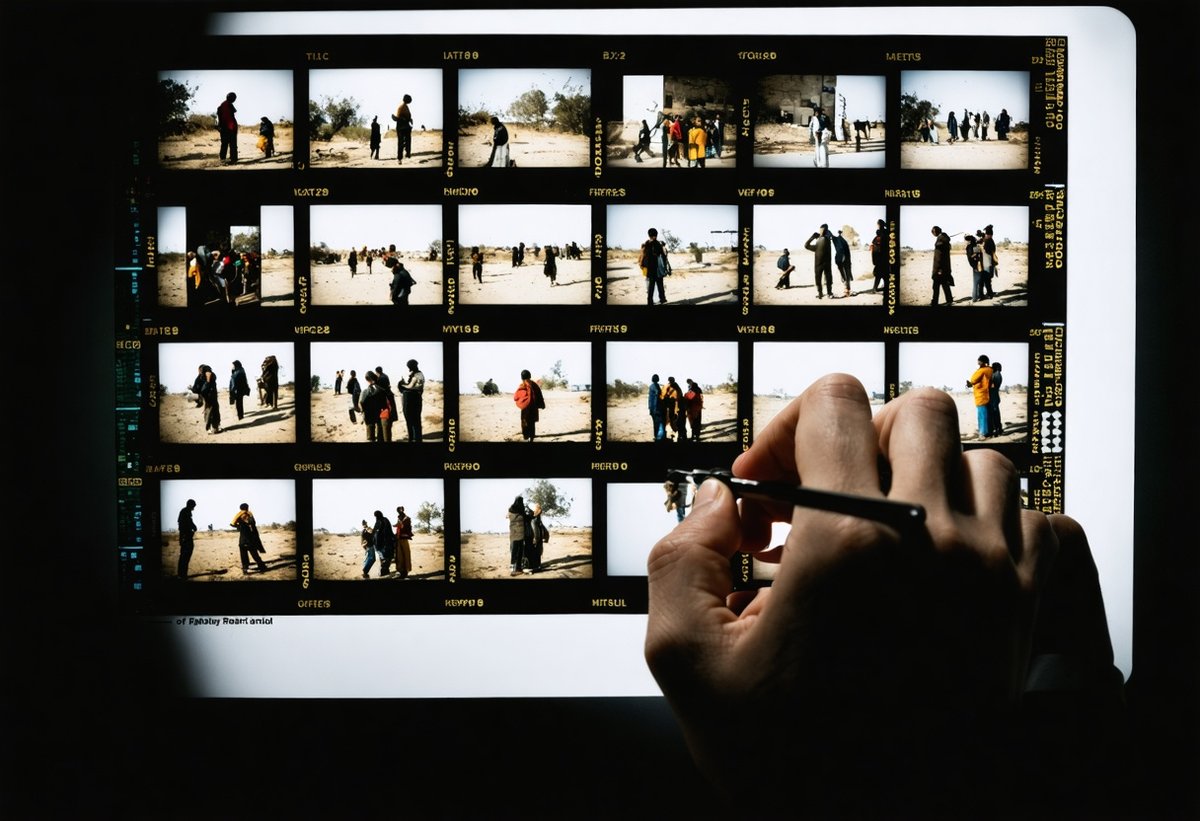 Documentary photography contact sheet showing evidence and accountability through photojournalistic images